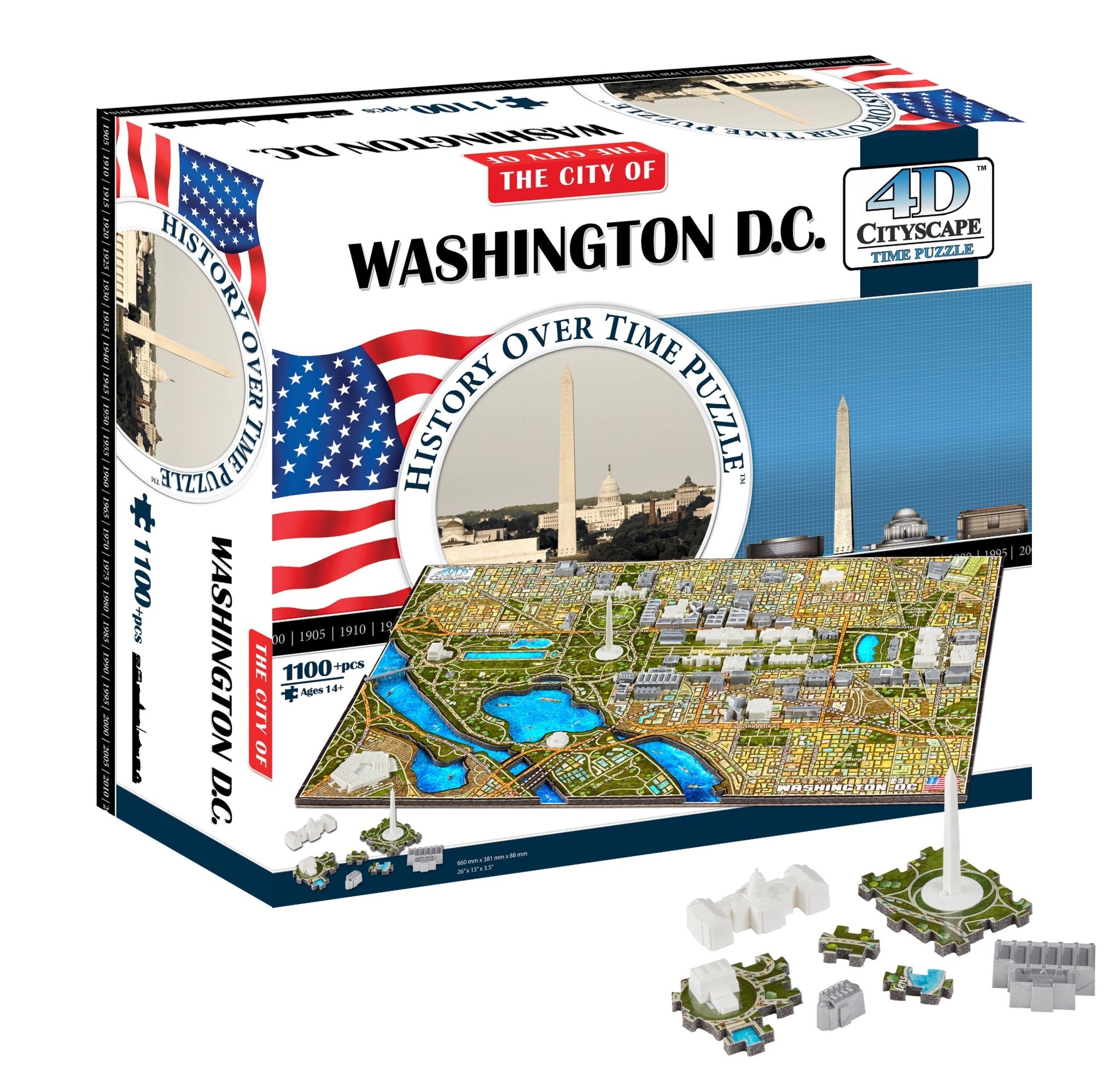 4D Cityscape Washington DC Time Puzzle - 4DPuzz - 4DPuzz