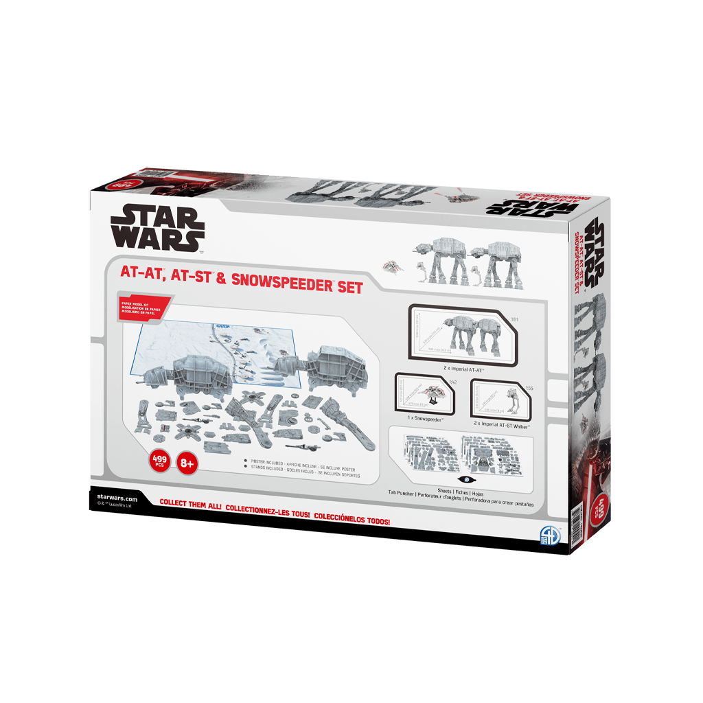 Star Wars AT-AT, AT-ST, Snowspeeder Set4D Puzzle | 4D Cityscape4D Puzz