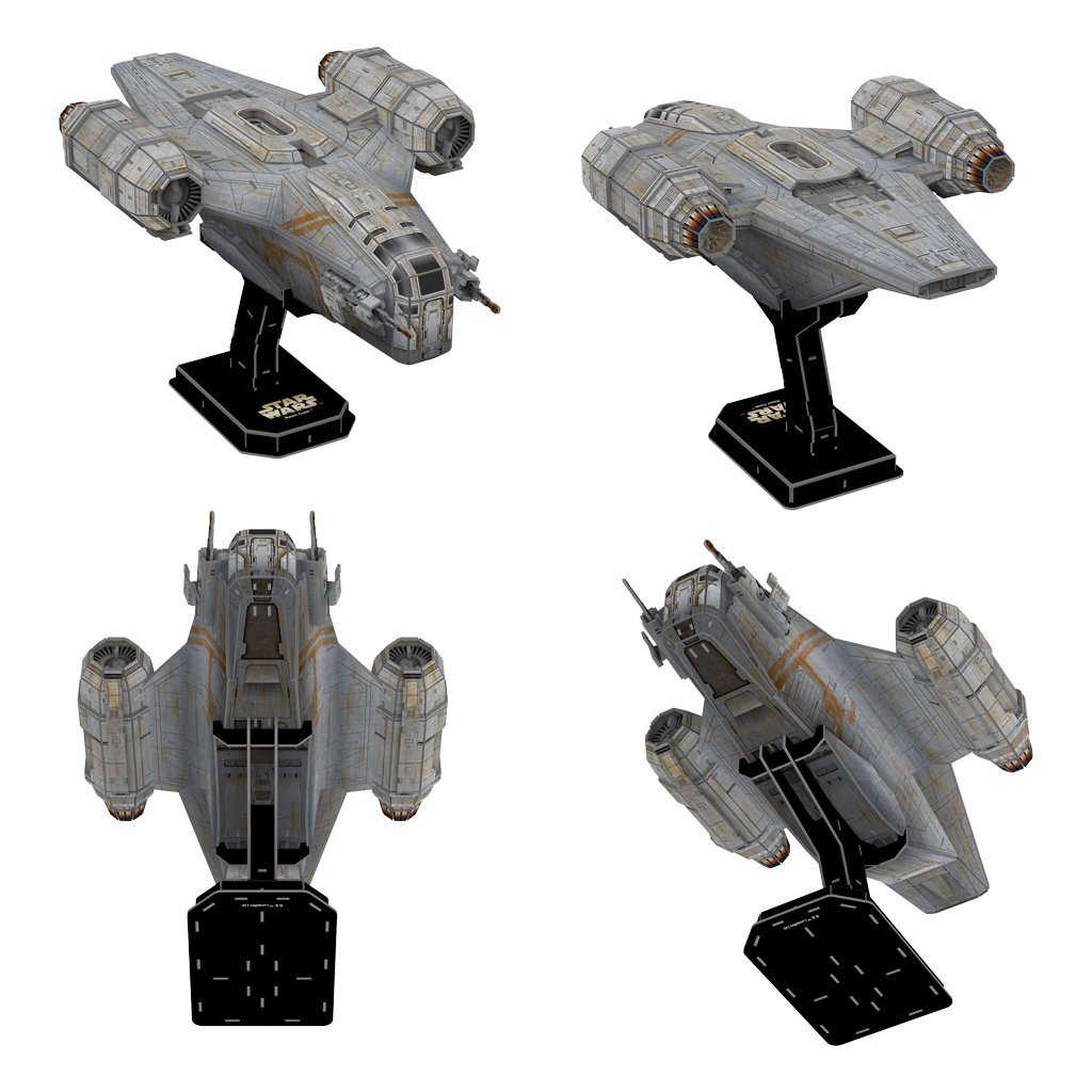The Mandalorian Razor Crest Paper Model Kit4D Puzzle | 4D Cityscape4D Puzz