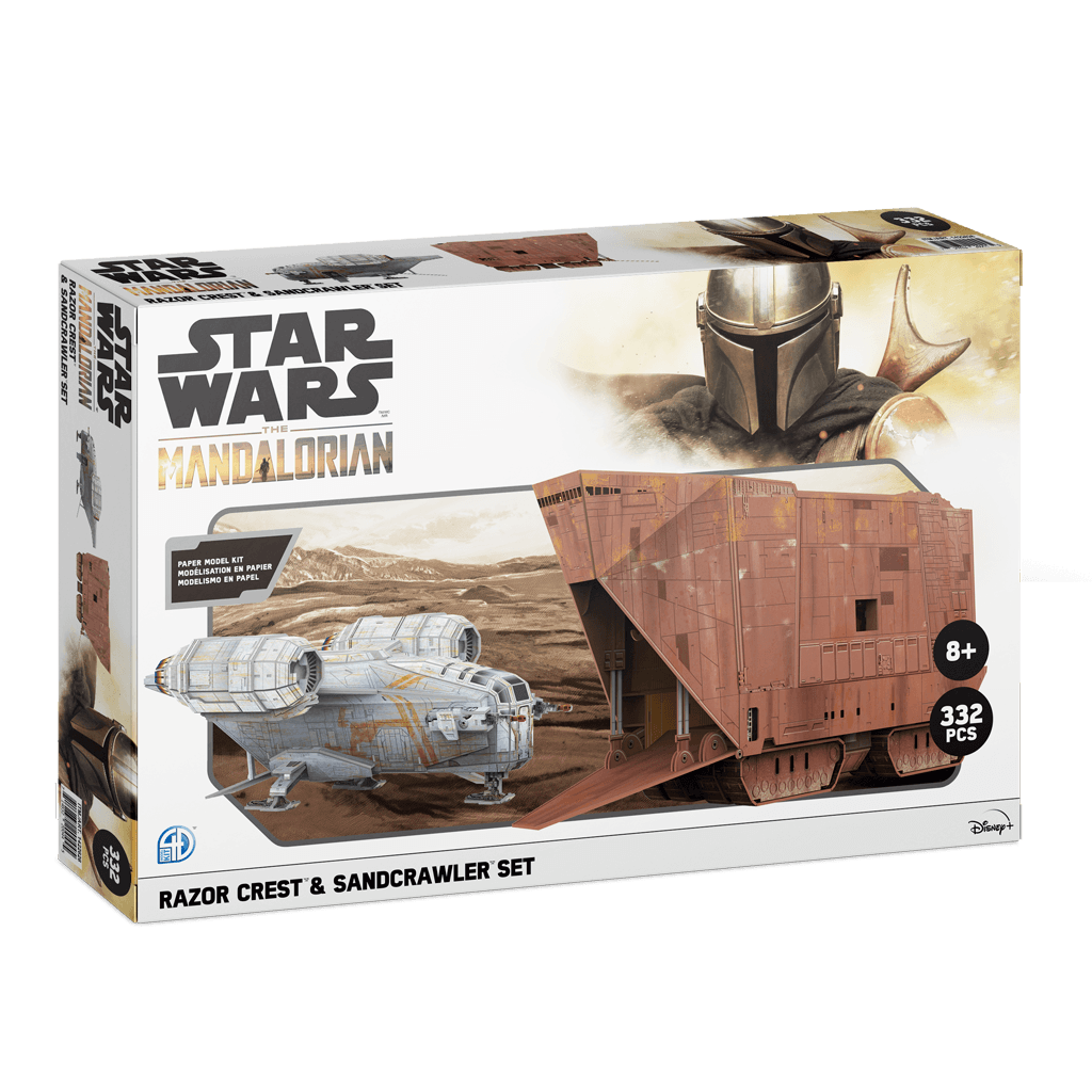 The Mandalorian Razor Crest & Sandcrawler Set4D Puzzle | 4D Cityscape4D Puzz