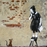 Banksy Puzzle - Urban Art Graffiti - Girl on a Stool - 4D Puzzle | 4D Cityscape - 4DPuzz