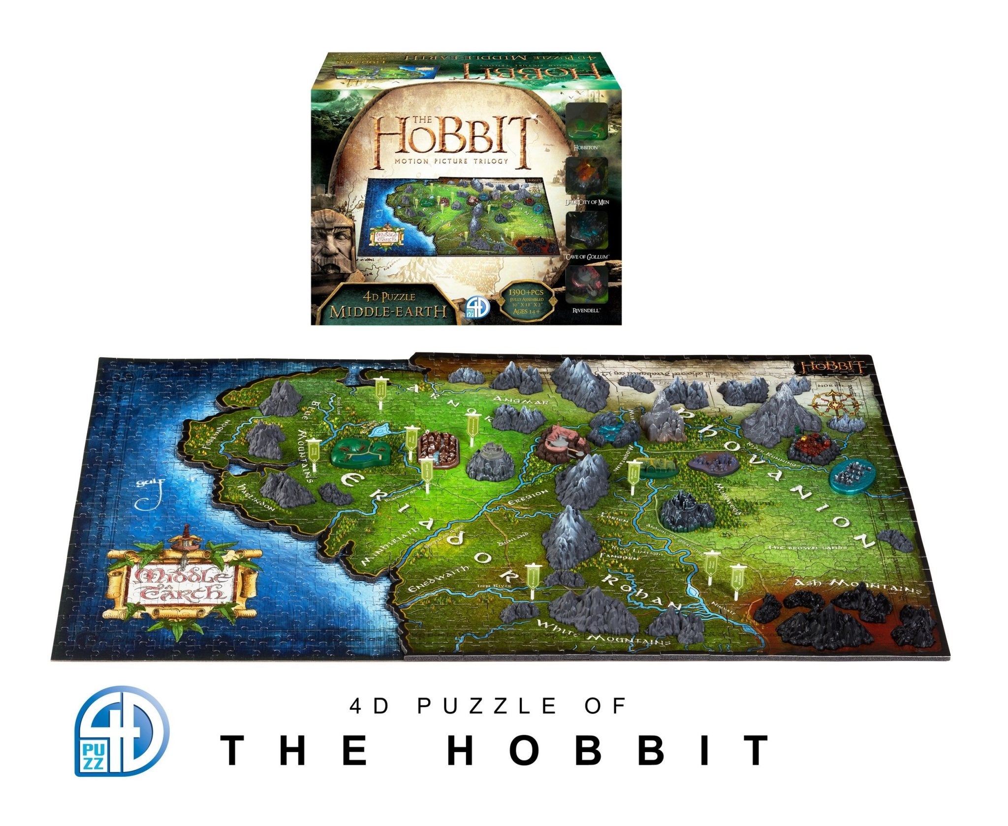 hobbit 4dパズル middle-earth ホビット　ボードオブザリング 4D The Hobbit Puzzle | 4D Puzzle | 4D Cityscape