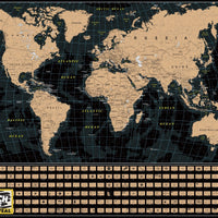 Scratch OFF Travel Puzzle : World Map - 4DPuzz - 4DPuzz