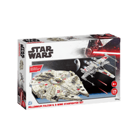 Star Wars Millennium Falcon and X-Wing Star Fighter Set4D Puzzle | 4D Cityscape4D Puzz